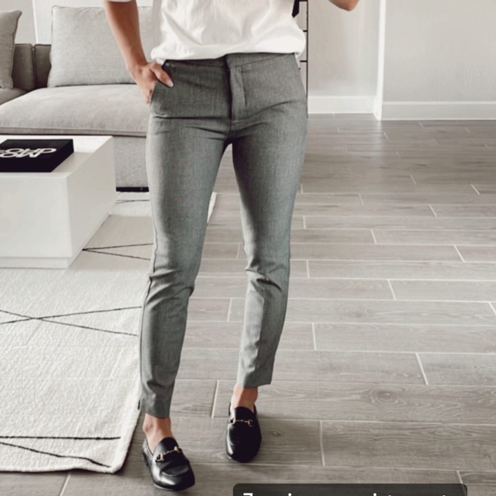 Zara gray Slim Fit Trousers